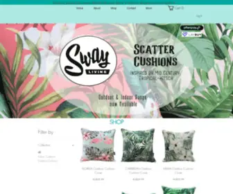 Swayliving.com.au(Tropical Outdoor & Indoor Scatter Cushions) Screenshot