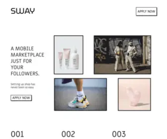 Swayshop.co(Influencers are the New Retailers) Screenshot