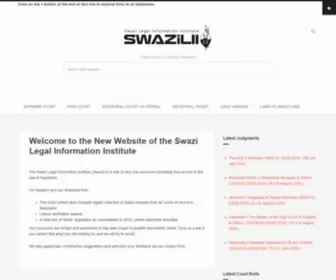 Swazilii.org(The New Website of the Swazi Legal Information Institute) Screenshot