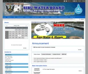 SWB.gov.my(Official Website of Sibu Water Board) Screenshot