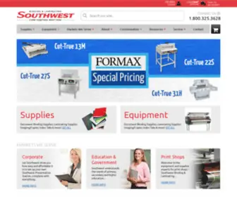 Swbindinglaminating.com(Southwest Binding and Laminating) Screenshot