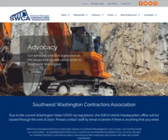 Swca.org(Southwest Washington Contractors Association) Screenshot