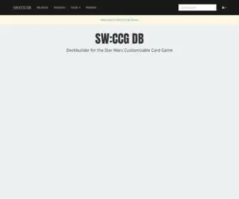 SWCCGDB.com(Star Wars CCG Deckbuilder) Screenshot