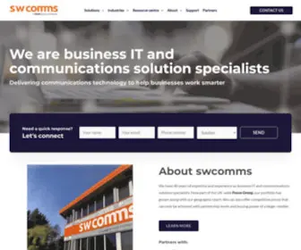 Swcomms.co.uk(South West Communications Group) Screenshot