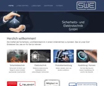 Swe-GMBH.com(SWE Sicherheits) Screenshot