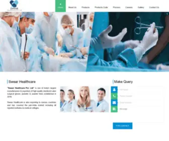 Swearhealthcare.com(Swear healthcare Pvt Ltd) Screenshot