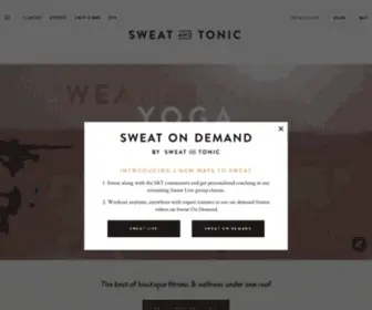 Sweatandtonic.com(A curated fitness experience for sweat addicts to challenge their minds and bodies within a community that grows) Screenshot