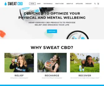 Sweatcbd.com(Sweat CBD) Screenshot