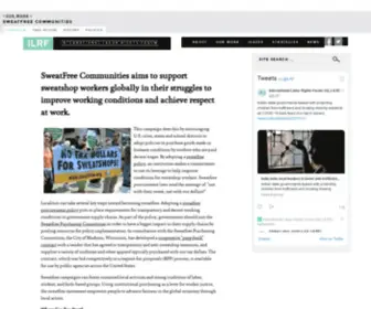 Sweatfree.org(SweatFree Communities) Screenshot