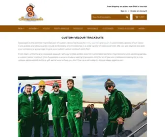 Sweatsedo.com(Custom Velour Tracksuits) Screenshot