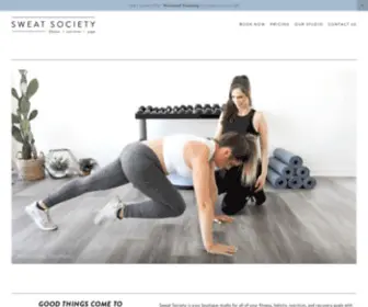 Sweatsocietyfitness.com(Sweat Society) Screenshot