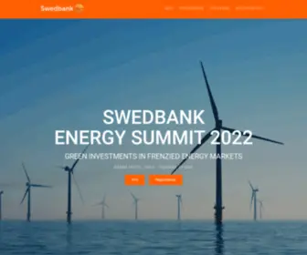 Swedbankenergysummit2022.com(Swedbank Energy Summit 2022) Screenshot