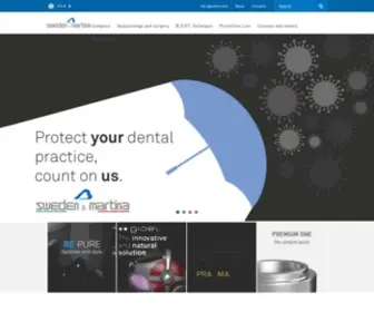 Sweden-Martina.com(Design, production and distribution of dentistry products) Screenshot