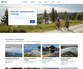 Swedenbybike.com(Cykelsemester i Sverige) Screenshot