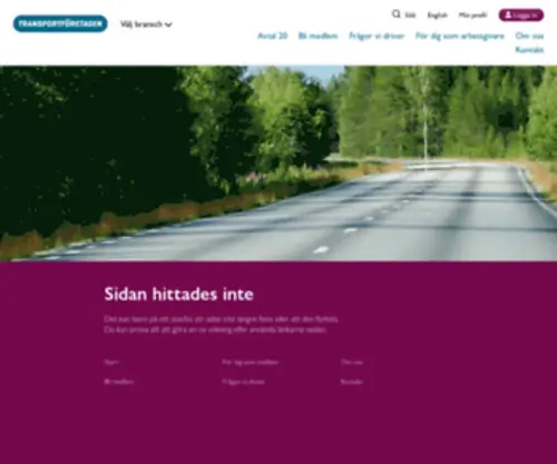 Swedfreight.se(Sidan hittades inte) Screenshot