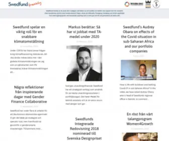 Swedfundfrankly.se(Swedfund frankly) Screenshot