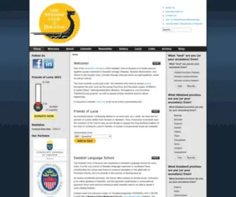 Swedishclub.org(The Swedish Club of Houston) Screenshot