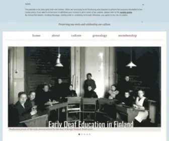 Swedishfinnhistoricalsociety.org(Preserving our roots and celebrating our culture) Screenshot