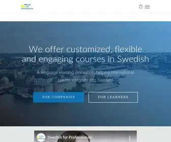 Swedishforprofessionals.com(Swedish Courses) Screenshot