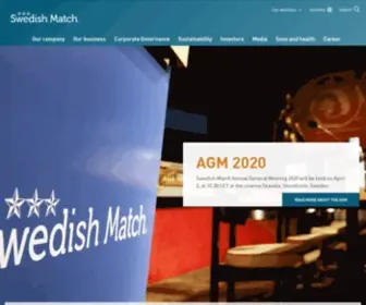 Swedishmatch.com(Swedish Match) Screenshot