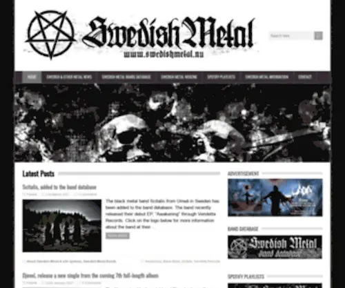 Swedishmetal.nu(Swedishmetal) Screenshot