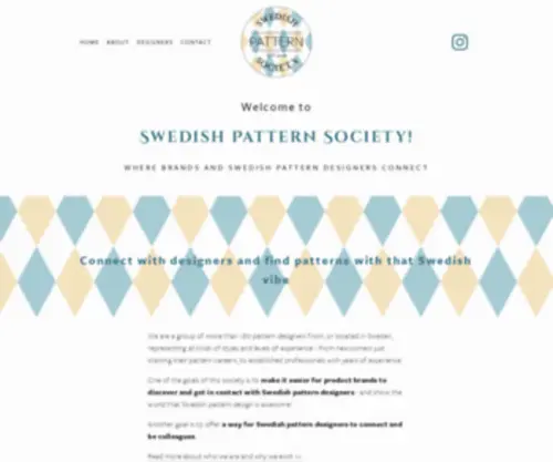 Swedishpatternsociety.com(Swedish Pattern Society) Screenshot