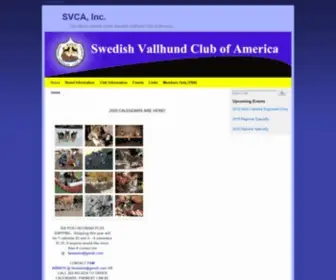 Swedishvallhund.com(SVCA, Inc) Screenshot