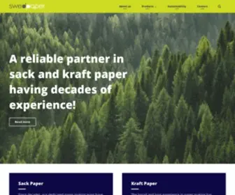 Swedpaper.com(A reliable partner in sack and kraft paper) Screenshot