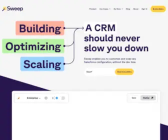 Sweep.io(Sweep enables you to customize and scale any Salesforce configuration) Screenshot