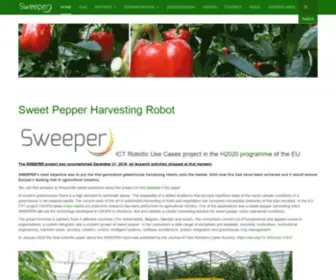 Sweeper-Robot.eu(SWEEPER, the sweet pepper harvesting robot) Screenshot