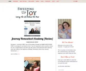 Sweepingupjoy.com(Loving the Life Behind the Mess) Screenshot