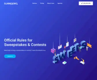 Sweeppeasweeps.com(Contest & Sweepstakes Company Full Administration) Screenshot