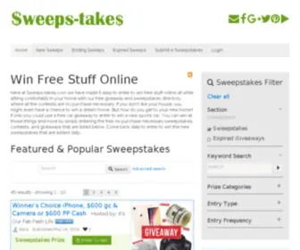 Sweeps-Takes.com(Sweepstakes) Screenshot