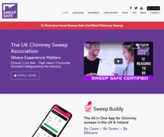 Sweepsafe.com(UK Chimney Sweep Association) Screenshot