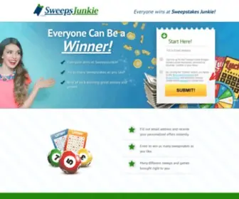 Sweepsjunkie.com(SweepsJunkie) Screenshot