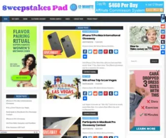 Sweepstakespad.com(Sweepstakes Pad) Screenshot