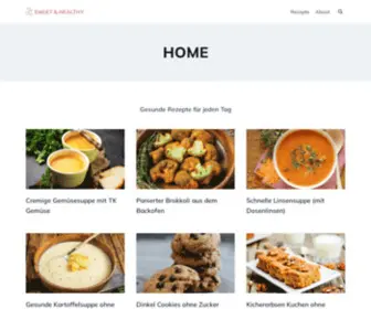 Sweetandhealthy.de(Sweet & Healthy) Screenshot