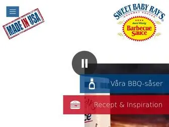 Sweetbabyrays.se(Sveriges mest sålda Barbecue sås) Screenshot