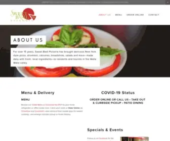 Sweetbasilpizzeria.com(Sweet Basil Pizzeria) Screenshot