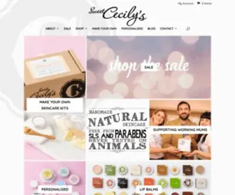 Sweetcecilys.com(A Pioneering Natural Skincare Company) Screenshot