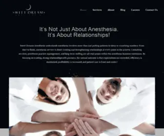 Sweetdreamsanesthesia.com(Complete anesthesia services for your healthcare facility) Screenshot