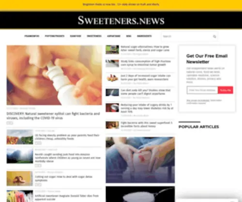 Sweeteners.news(Sweeteners News) Screenshot