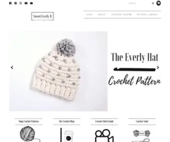 Sweeteverlyb.com(A Modern Crochet Blog) Screenshot
