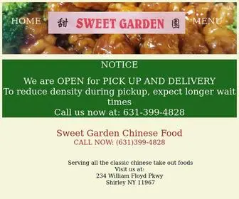 Sweetgardenfood.com(Sweet Garden Chinese Food) Screenshot