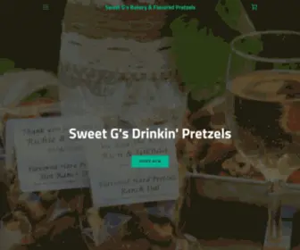 Sweetgsbakery.com(Sweet G's Bakery & Flavored Pretzels) Screenshot