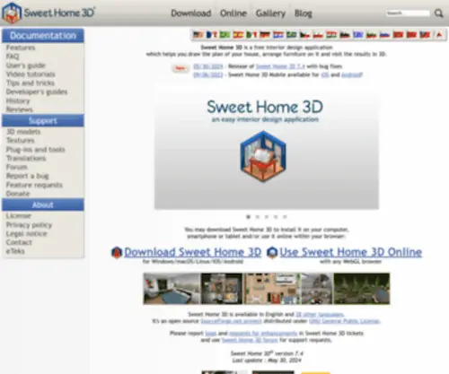 Sweethome3D.com(Sweet Home 3D) Screenshot