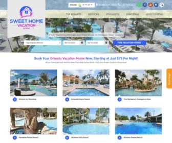 Sweethomevacation.com(Disney vacation home rentals) Screenshot