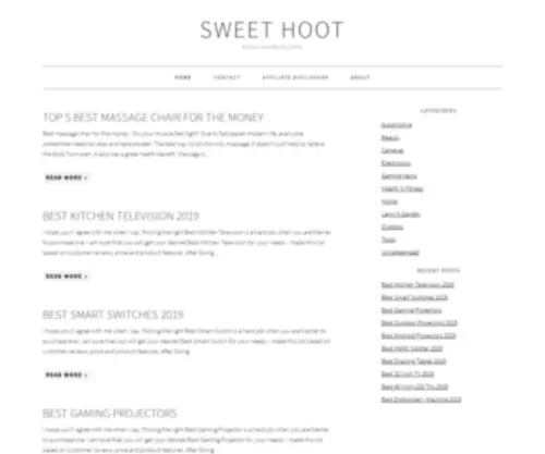 Sweethoot.com(Sweet Hoot) Screenshot