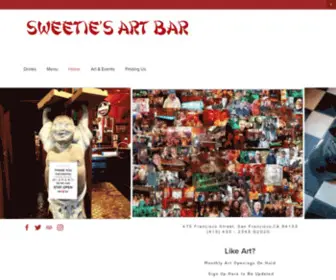 Sweetiesartbar.com(Sweetie's Art Bar) Screenshot