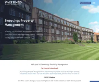 Sweetings.net(Sweetings Property Management Surrey and South West London) Screenshot